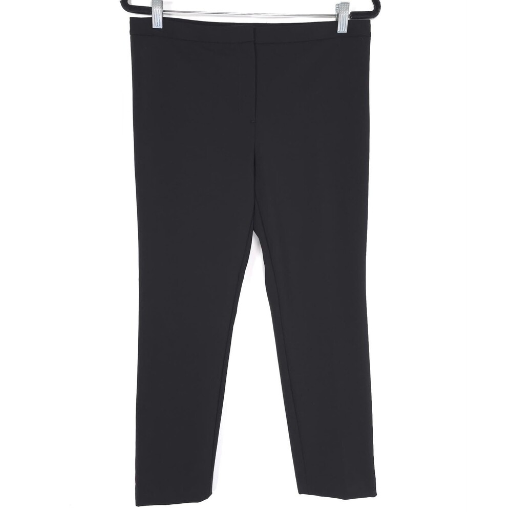 THEORY Women's Classic Skinny Pants 8 Black Performance Tech USA MADE I0107204